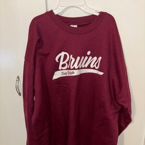 XL burgundy bruins sweatshirt